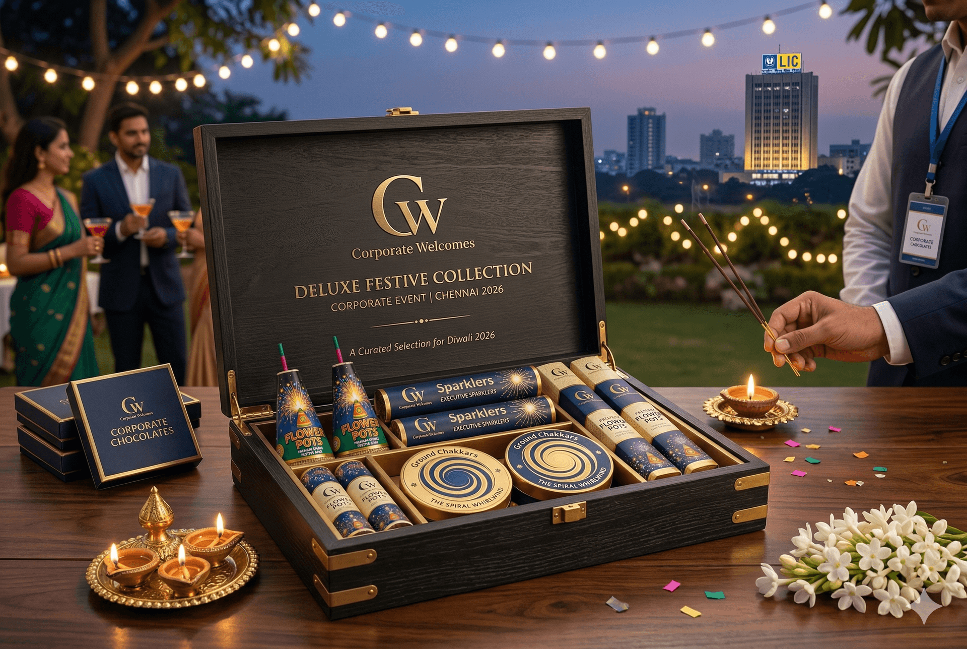 Bijili corporate Diwali gift boxes — branded premium packaging