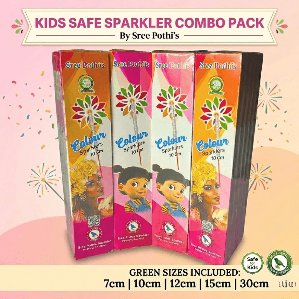 Kids safe sparkler combo pack — Bijili Crackers Sivakasi 2026
